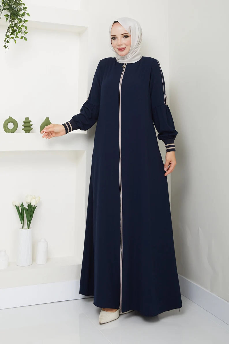 Chic Abaya with Hidden Zipper | Infinite Vibes - INFINITE VIBES 