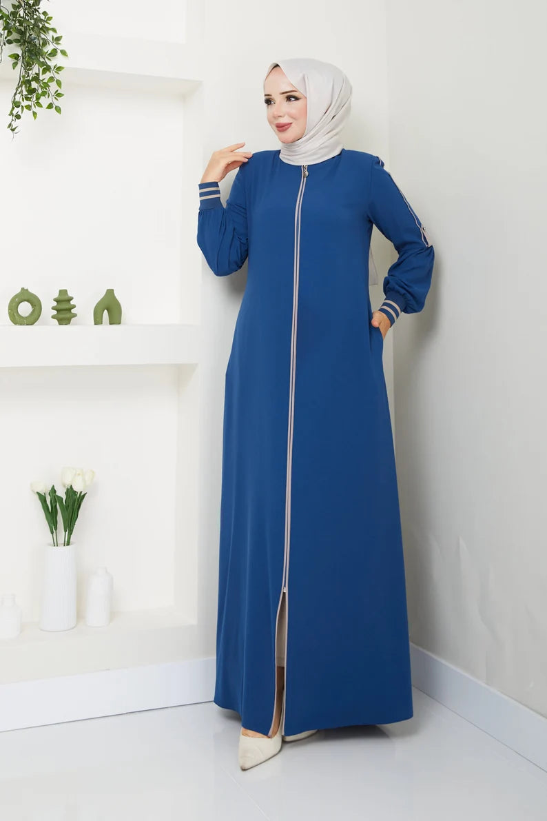 Chic Abaya with Hidden Zipper | Infinite Vibes - INFINITE VIBES 