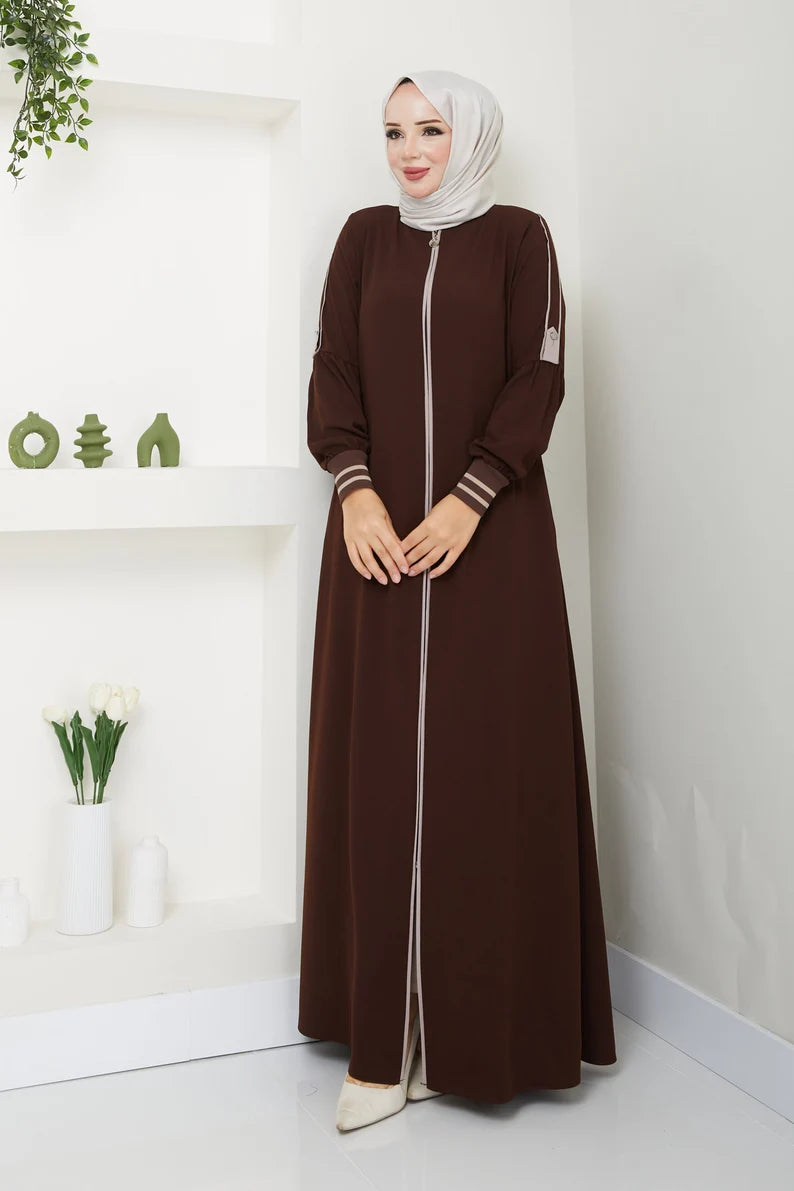 Chic Abaya with Hidden Zipper | Infinite Vibes - INFINITE VIBES 